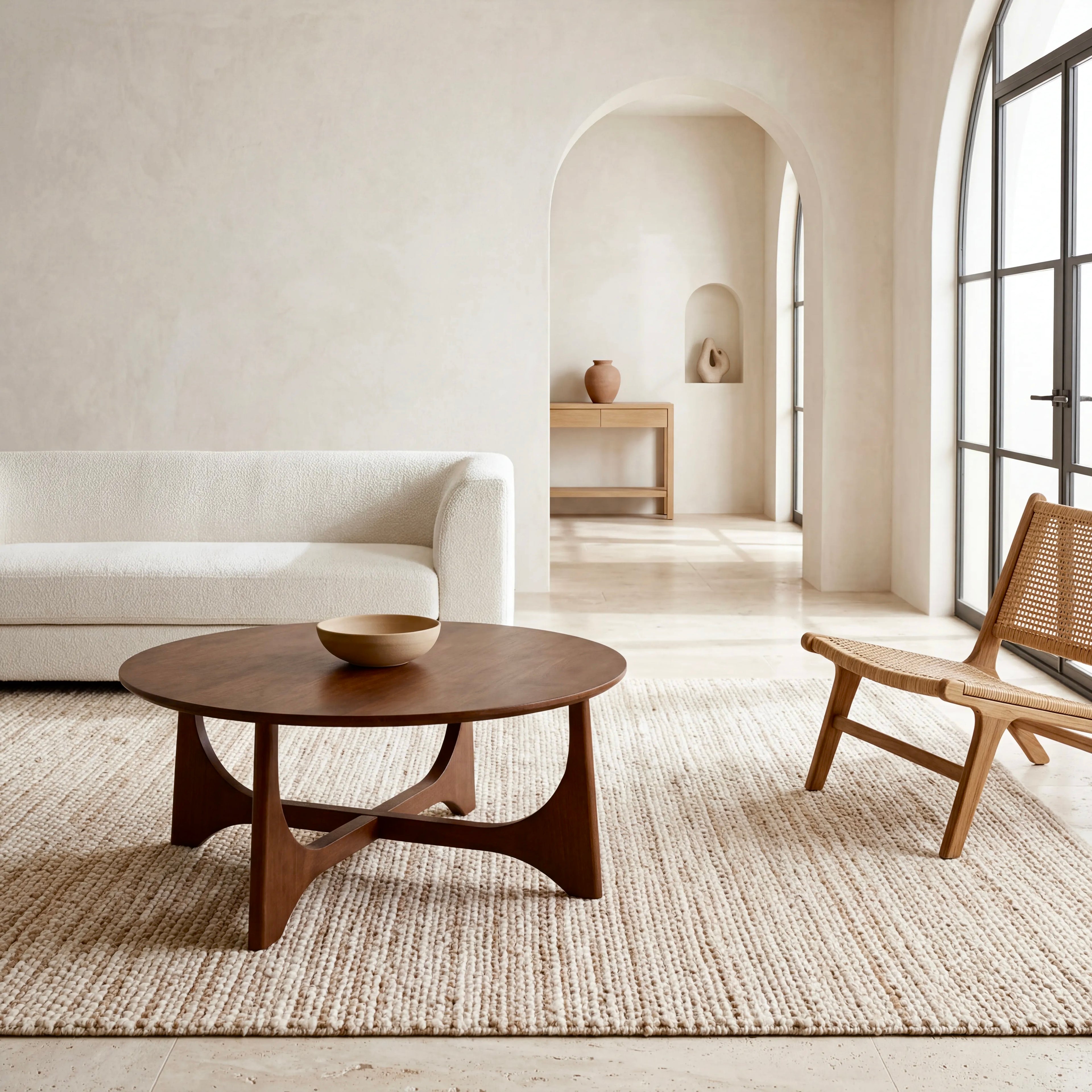 Lumi Coffee Table – Round | Walnut