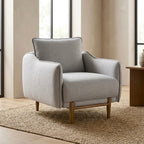 Louie Armchair – Grey | Linen