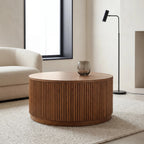 Allegro Coffee Table – Round | Brown Wood