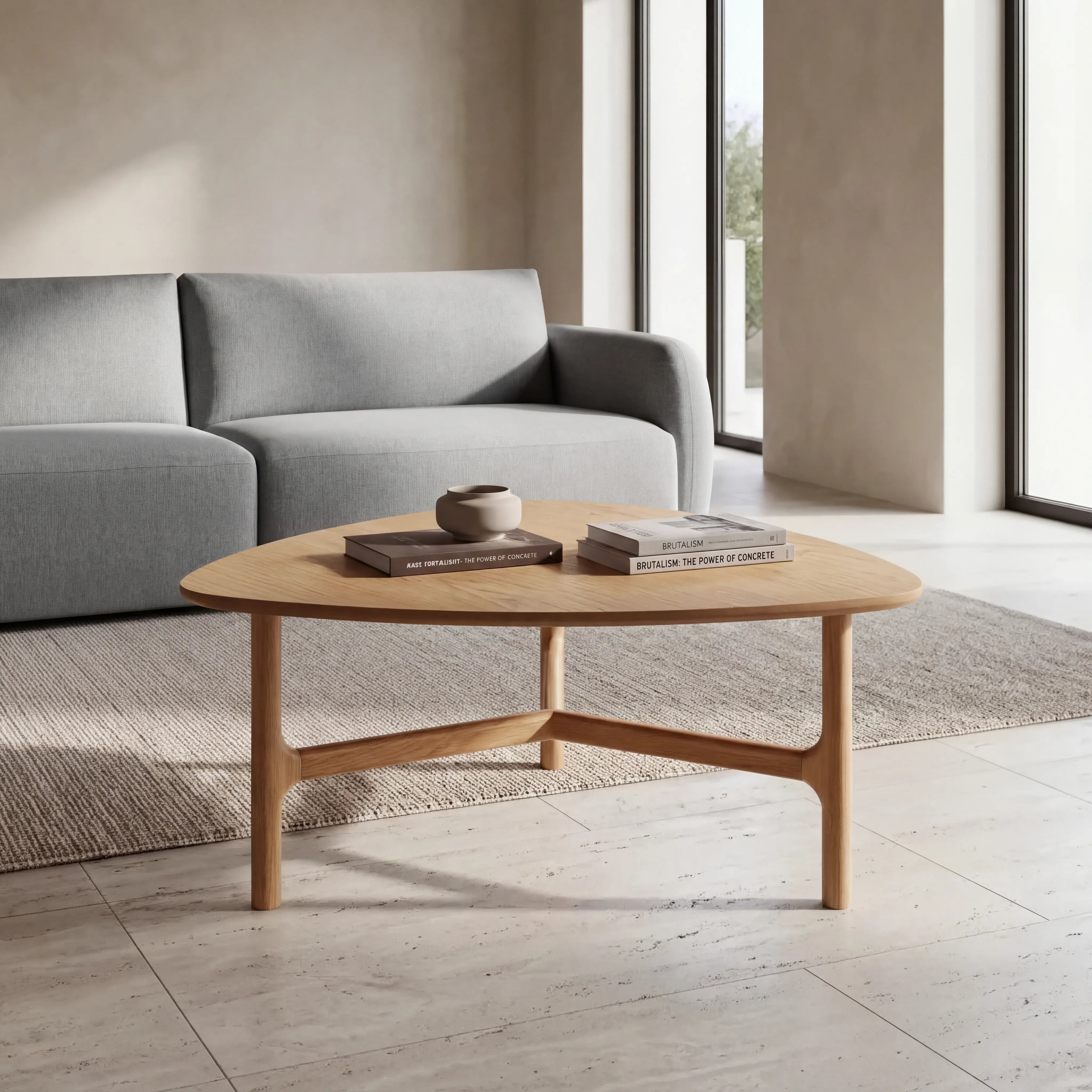 Dune Coffee Table – Triangle | Natural Oak