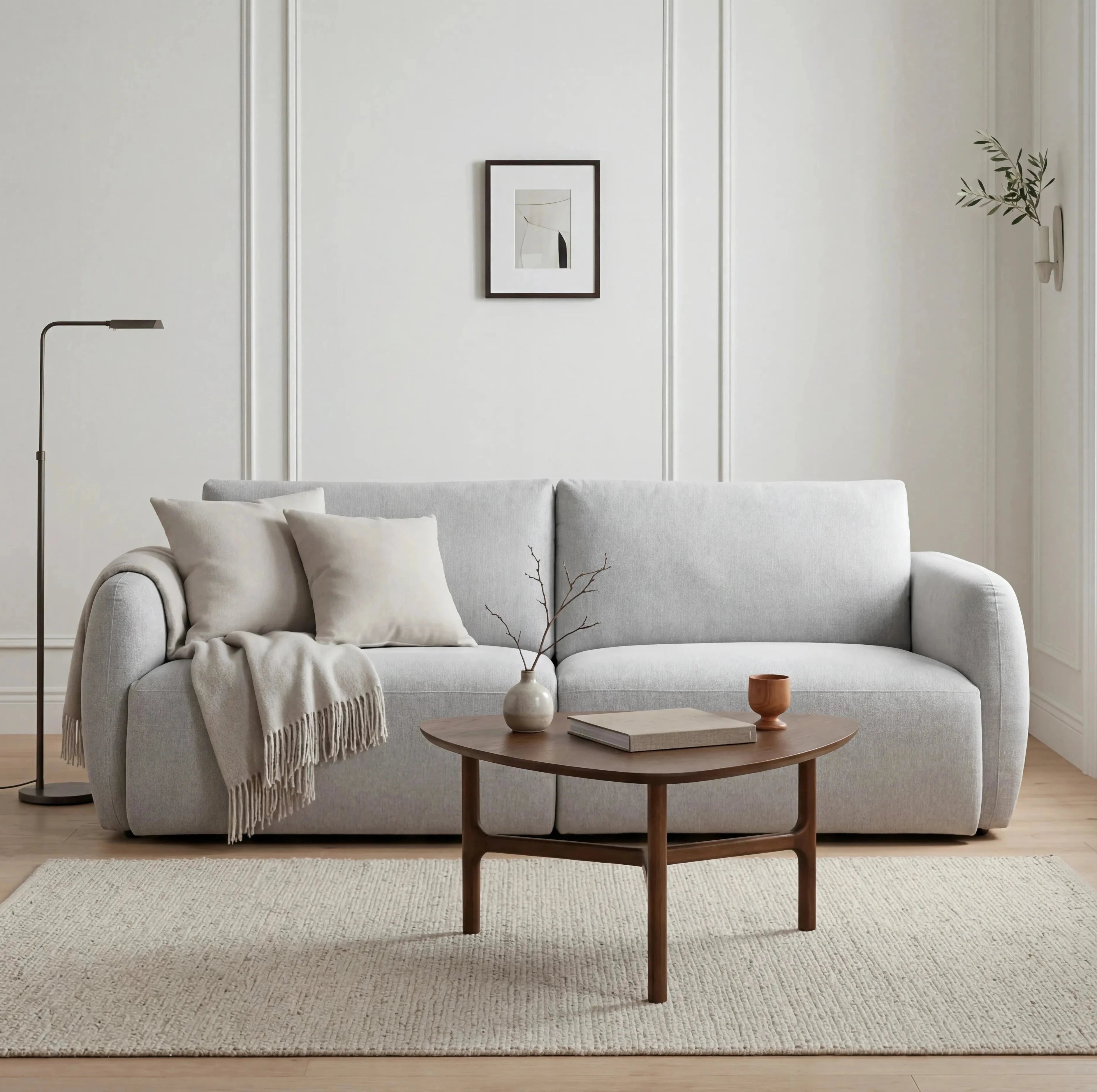 Nobie Sofa – 3 Seater | Light Grey
