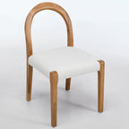 Elena Boucle Dining Chairs – Set of 2 | White