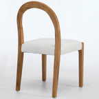 Elena Boucle Dining Chairs – Set of 2 | White