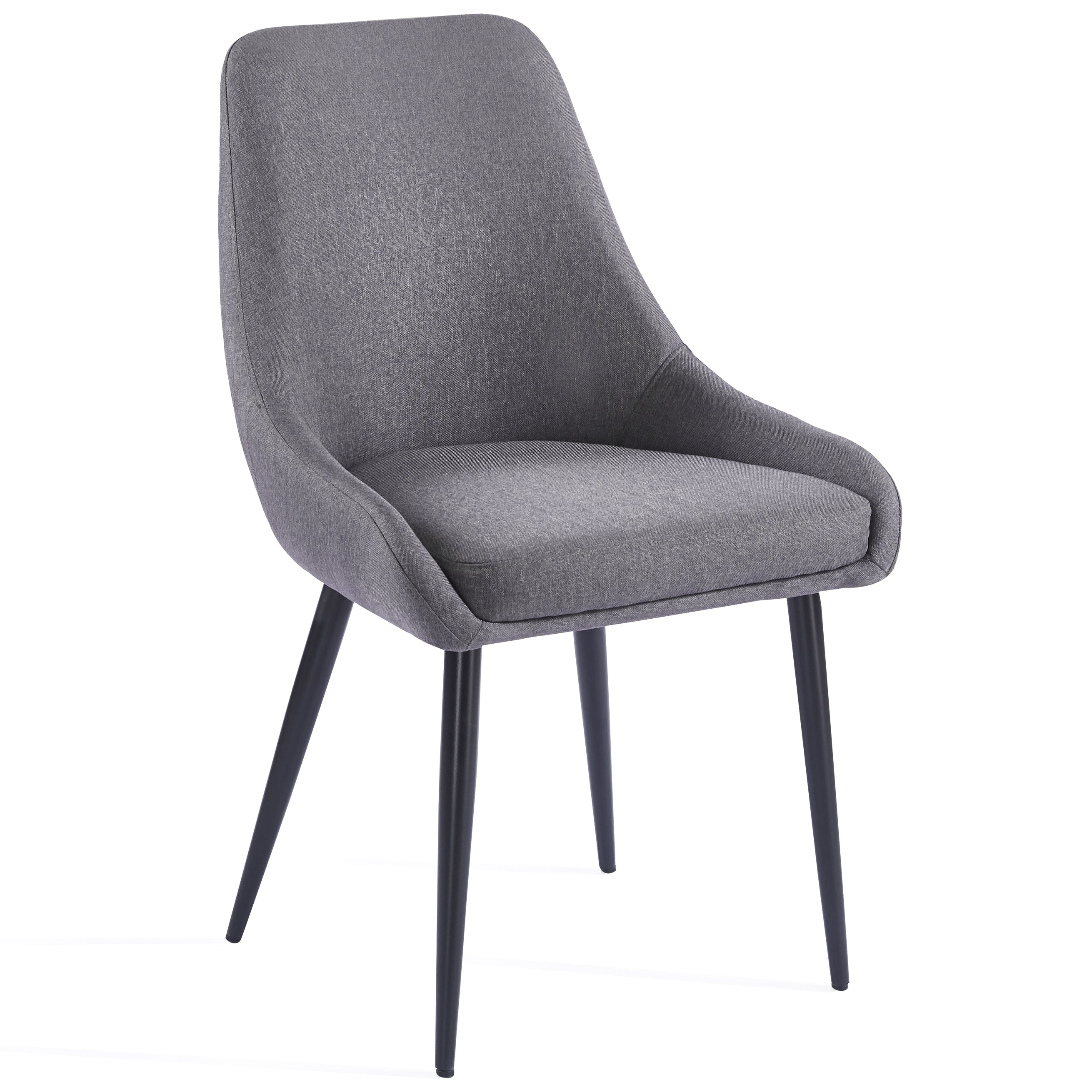 Eddy Dining Chairs – Set of 2 | Dark Grey