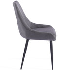 Eddy Dining Chairs – Set of 2 | Dark Grey