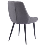 Eddy Dining Chairs – Set of 2 | Dark Grey