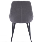 Eddy Dining Chairs – Set of 2 | Dark Grey