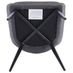 Eddy Dining Chairs – Set of 2 | Dark Grey