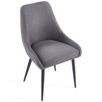 Eddy Dining Chairs – Set of 2 | Dark Grey