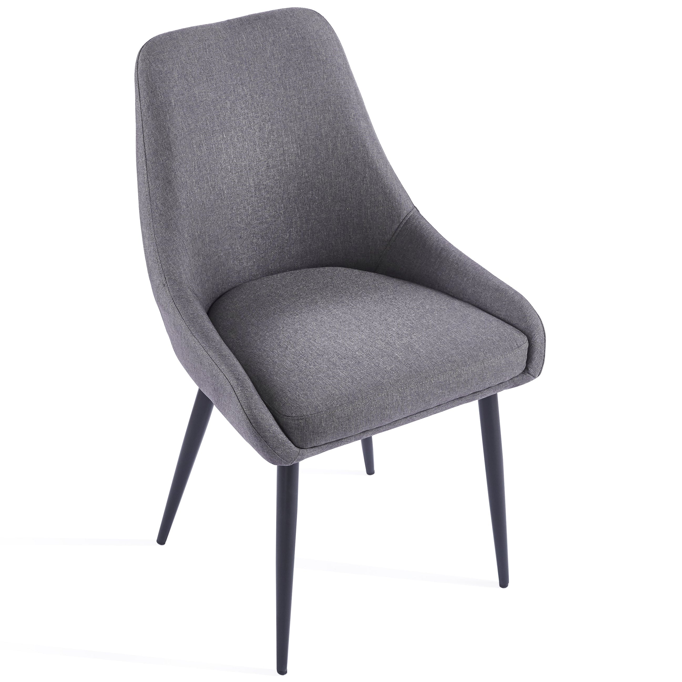 Eddy Dining Chairs – Set of 2 | Dark Grey