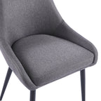Eddy Dining Chairs – Set of 2 | Dark Grey