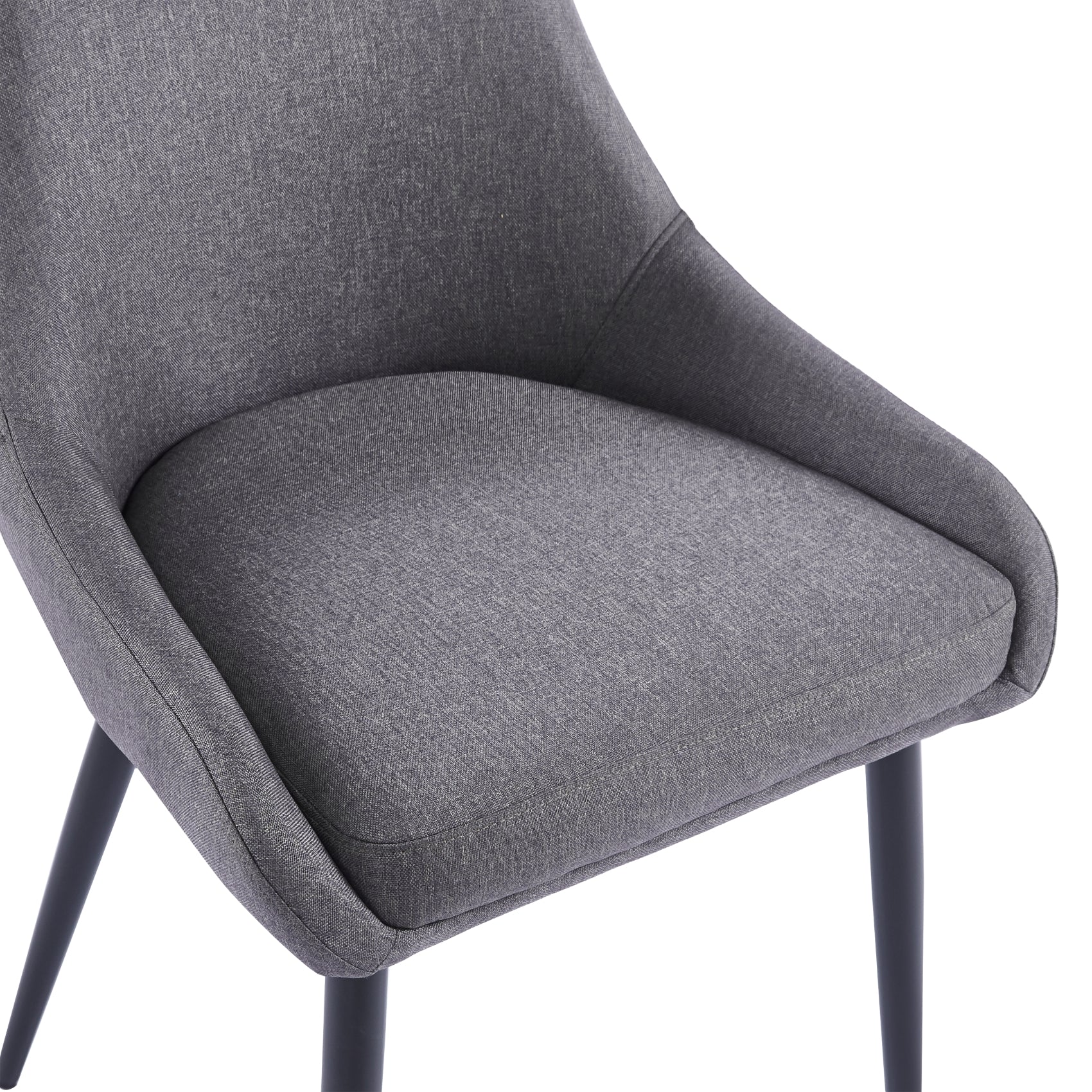 Eddy Dining Chairs – Set of 2 | Dark Grey