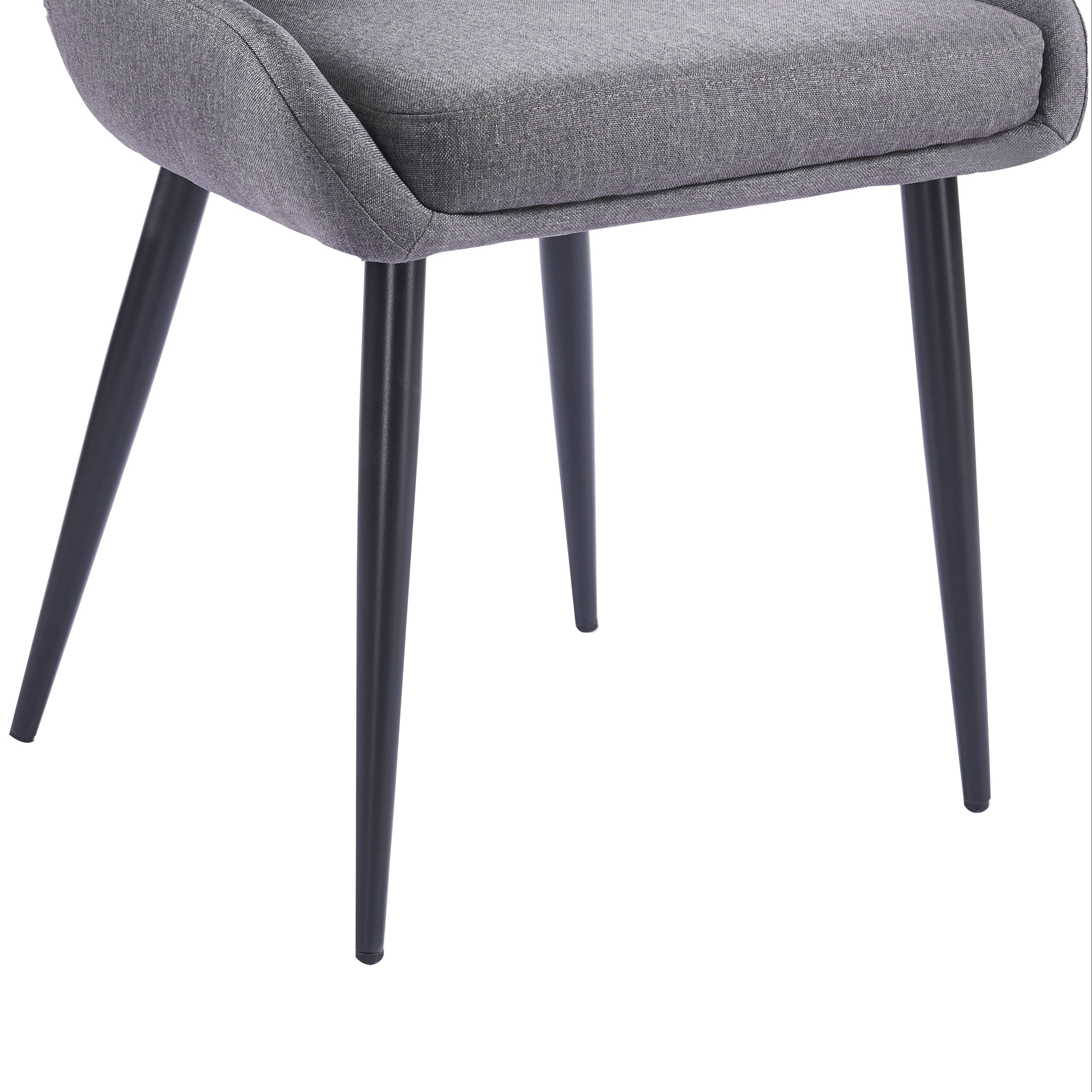 Eddy Dining Chairs – Set of 2 | Dark Grey