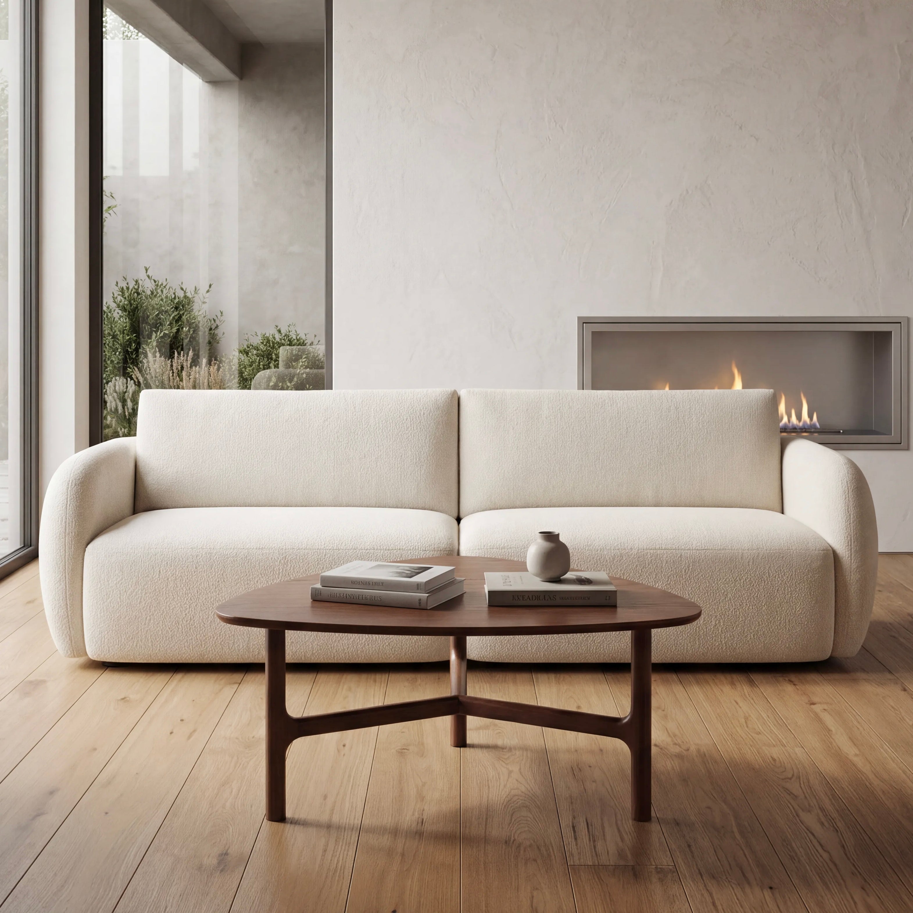 Dune Coffee Table – Triangle | Walnut