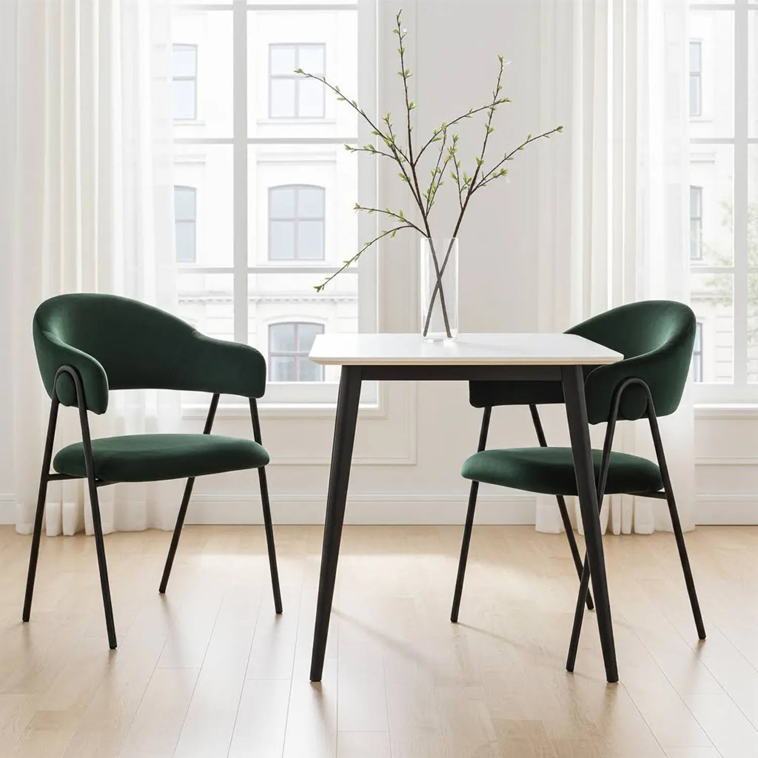 Noah Dining Chairs – Set of 2 | Emerald
