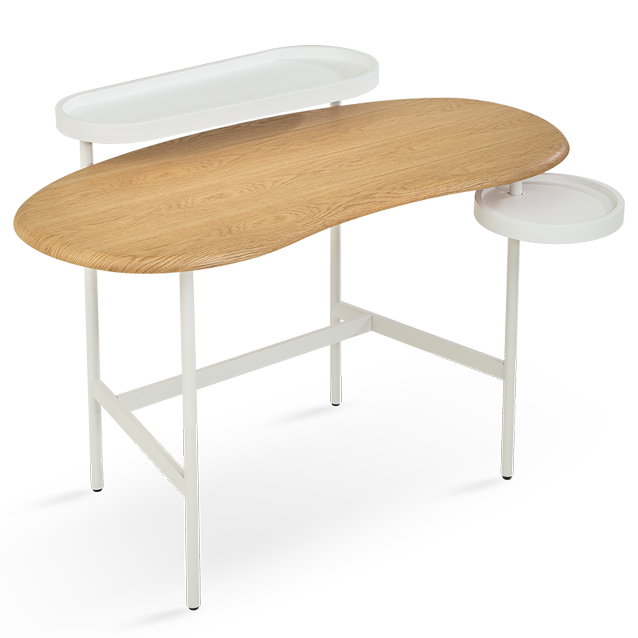 Flow  Dressing Table – Side Shelf | Natural Oak