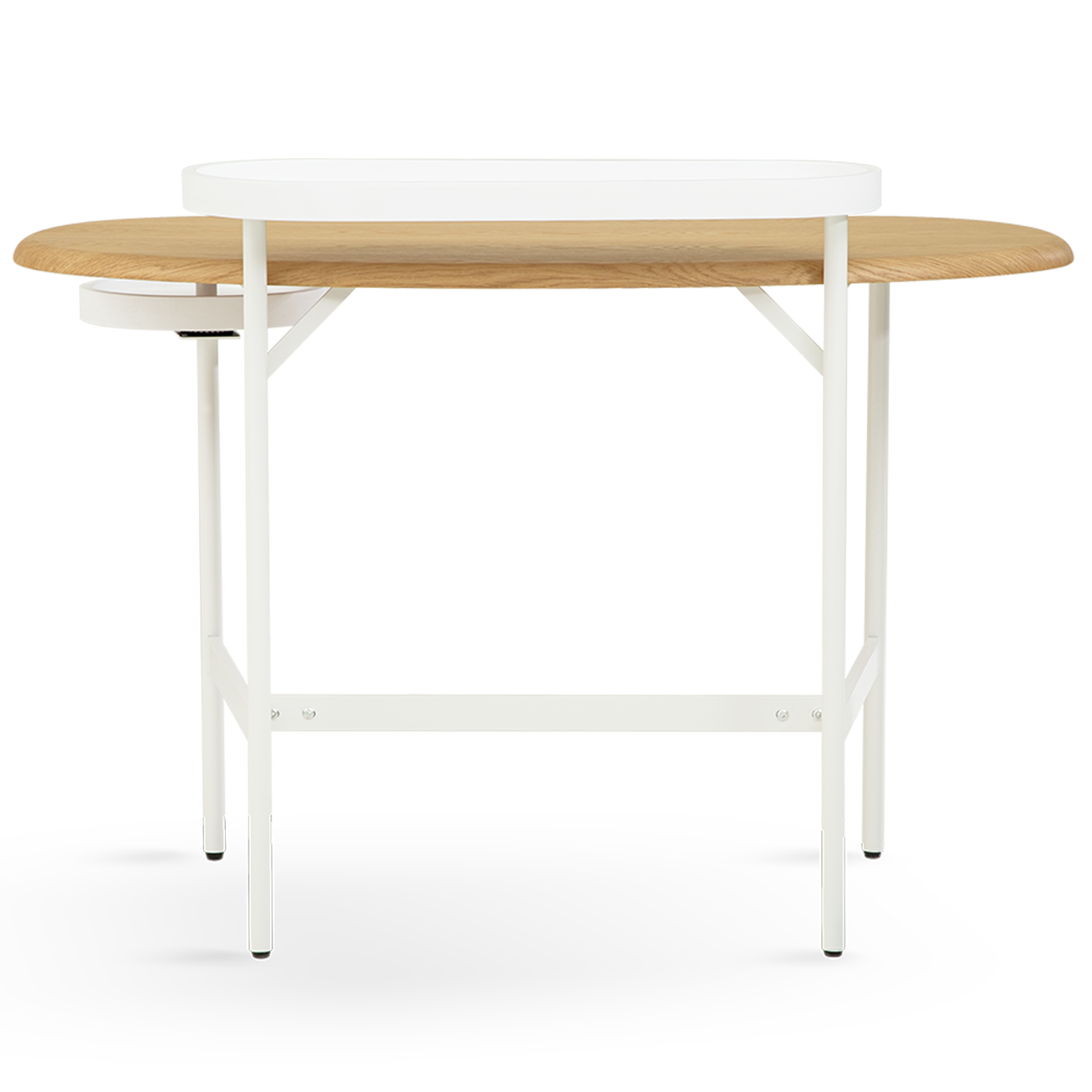Flow  Dressing Table – Side Shelf | Natural Oak