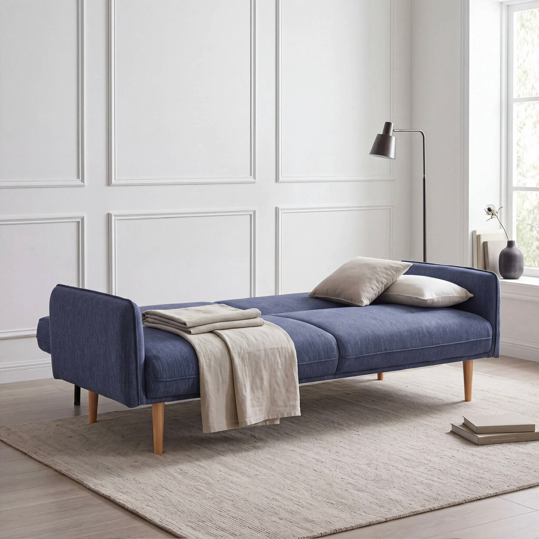 Resten Sofa Bed – 3 Seater | Navy