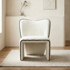 Zola Accent Chair – Sherpa Fleece | White