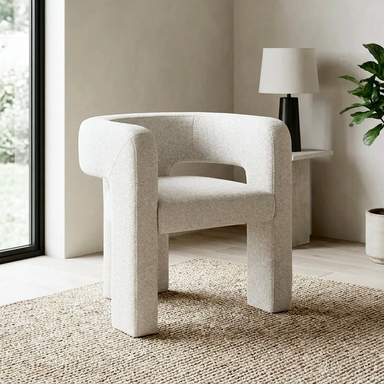 Crescent Chair – Mink | Boucle