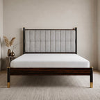 Bali Bedframe – Ebony | Grey Weave