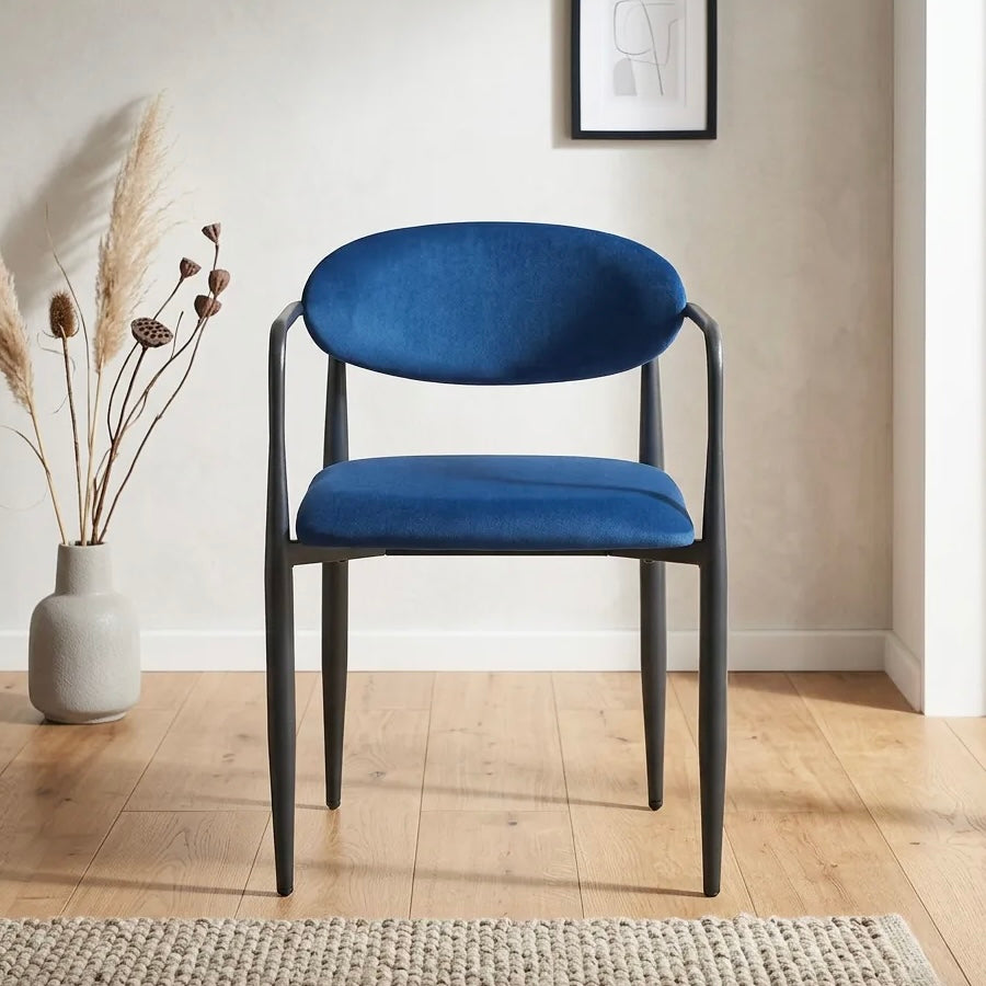 Liam Dining Chairs – Set of 2 | Navy