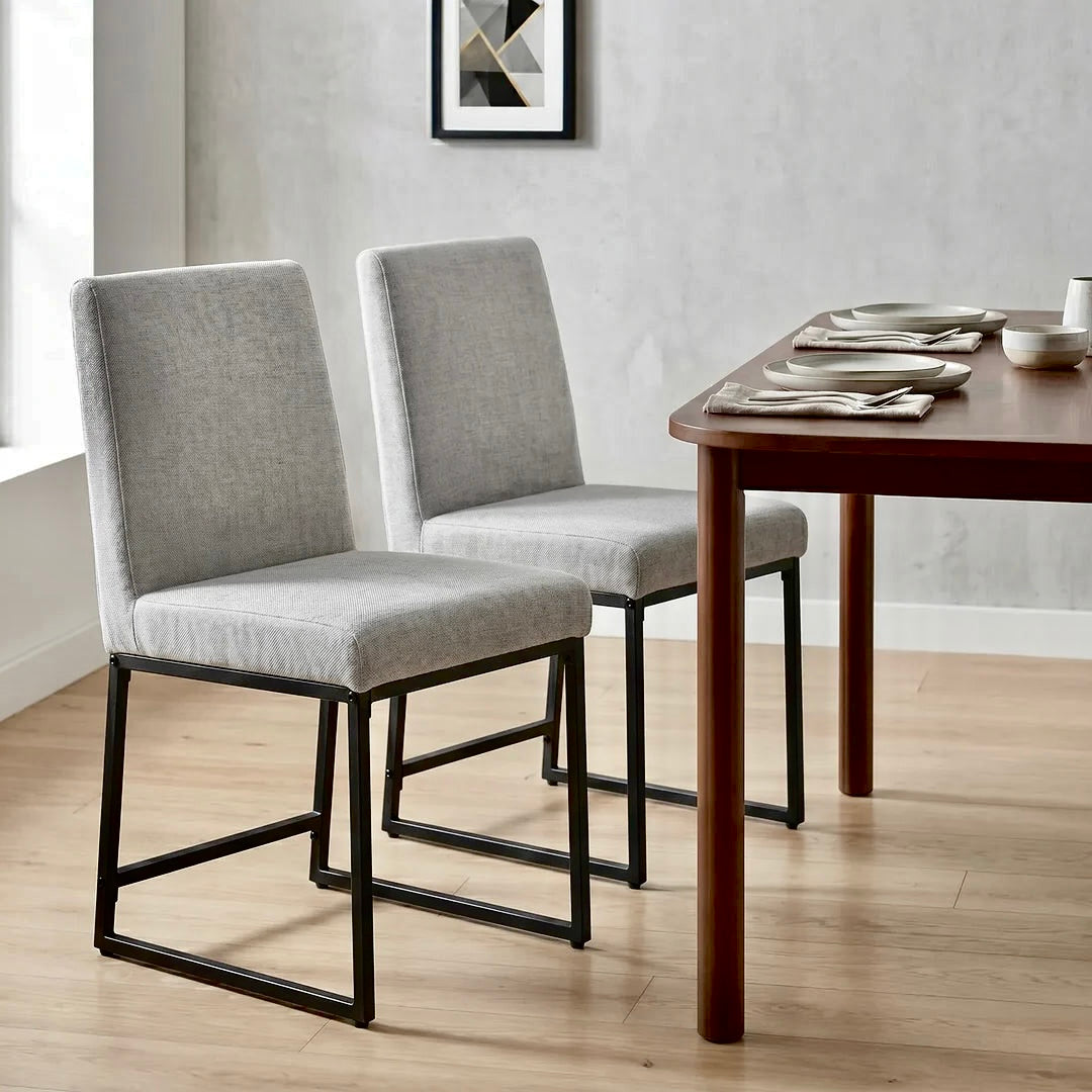 Bralan Dining Chairs – Set of 2 | Light Grey