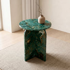 Arco Side Table – Green Pandora | Round