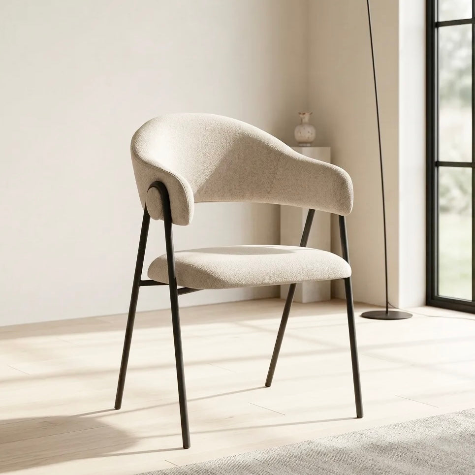 Noah Dining Chairs – Set of 2 | Champagne