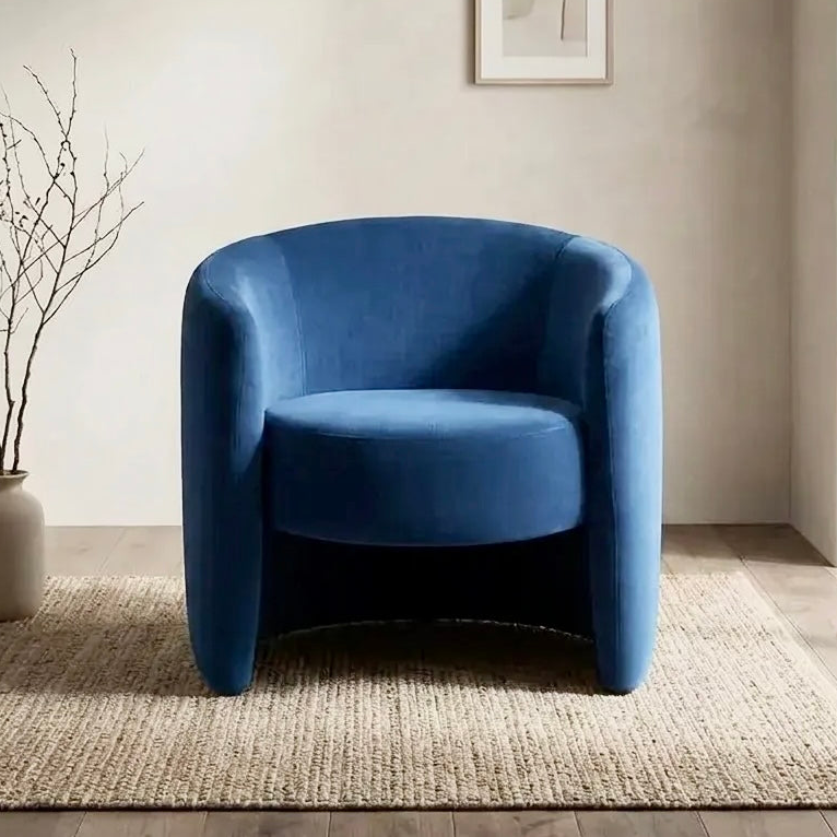 Dylan Accent Chair – Velvet | Navy