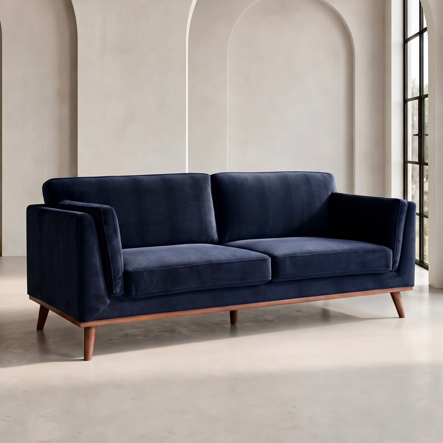 Mickey Sofa – Midnight Blue | 3 Seater