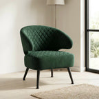 Gemma Accent Chair – Velvet | Dark Green