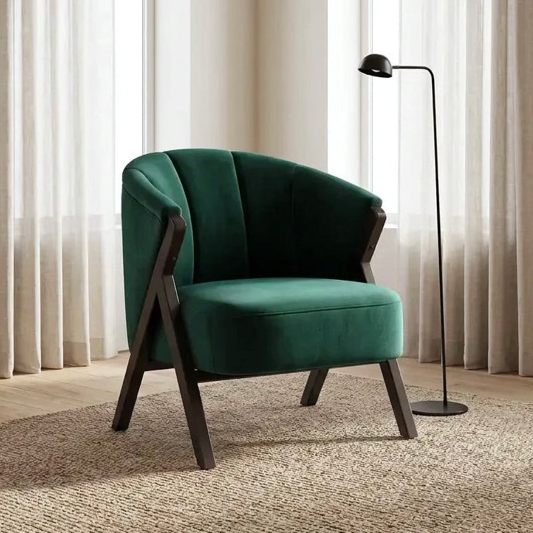 Nico Accent Chair – Velvet | Dark Green
