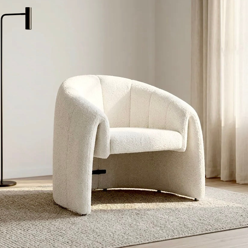 Taylor Accent Chair – Textured | White