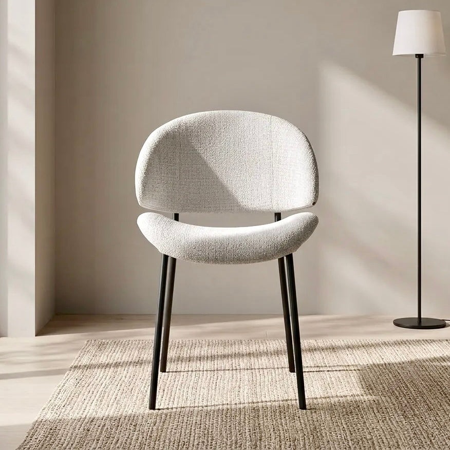 Wexley Boucle Dining Chairs – Set of 4 | Cream