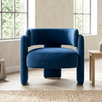Hailey Accent Chair – Velvet | Navy
