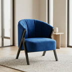 Nico Accent Chair – Velvet | Navy