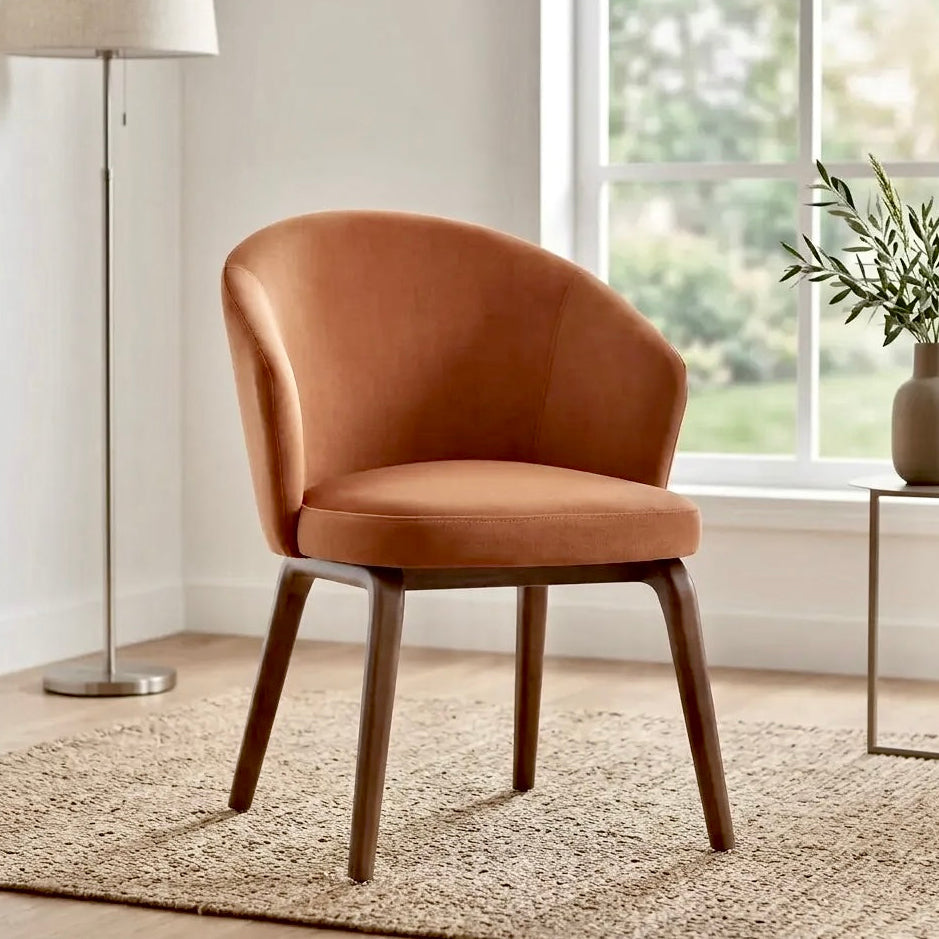 Woodmere Dining Chair – Rusty Orange