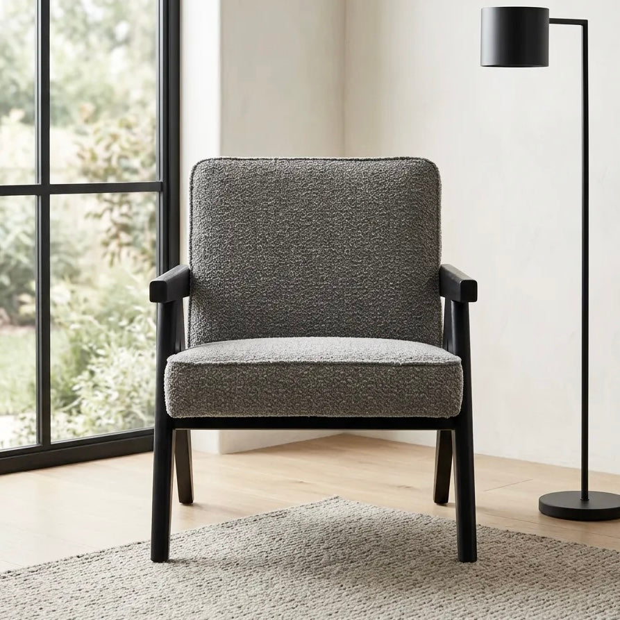 Ross Armchair – Cologne Dove | Boucle