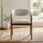 Riverton Boucle Dining Chair – Light Grey