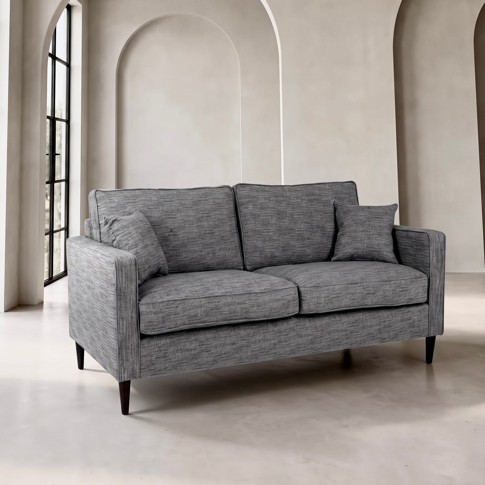 Poppy Sofa – Grey | 3 Seater
