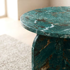 Arco Side Table – Green Pandora | Round