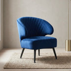 Gemma Accent Chair – Velvet | Navy