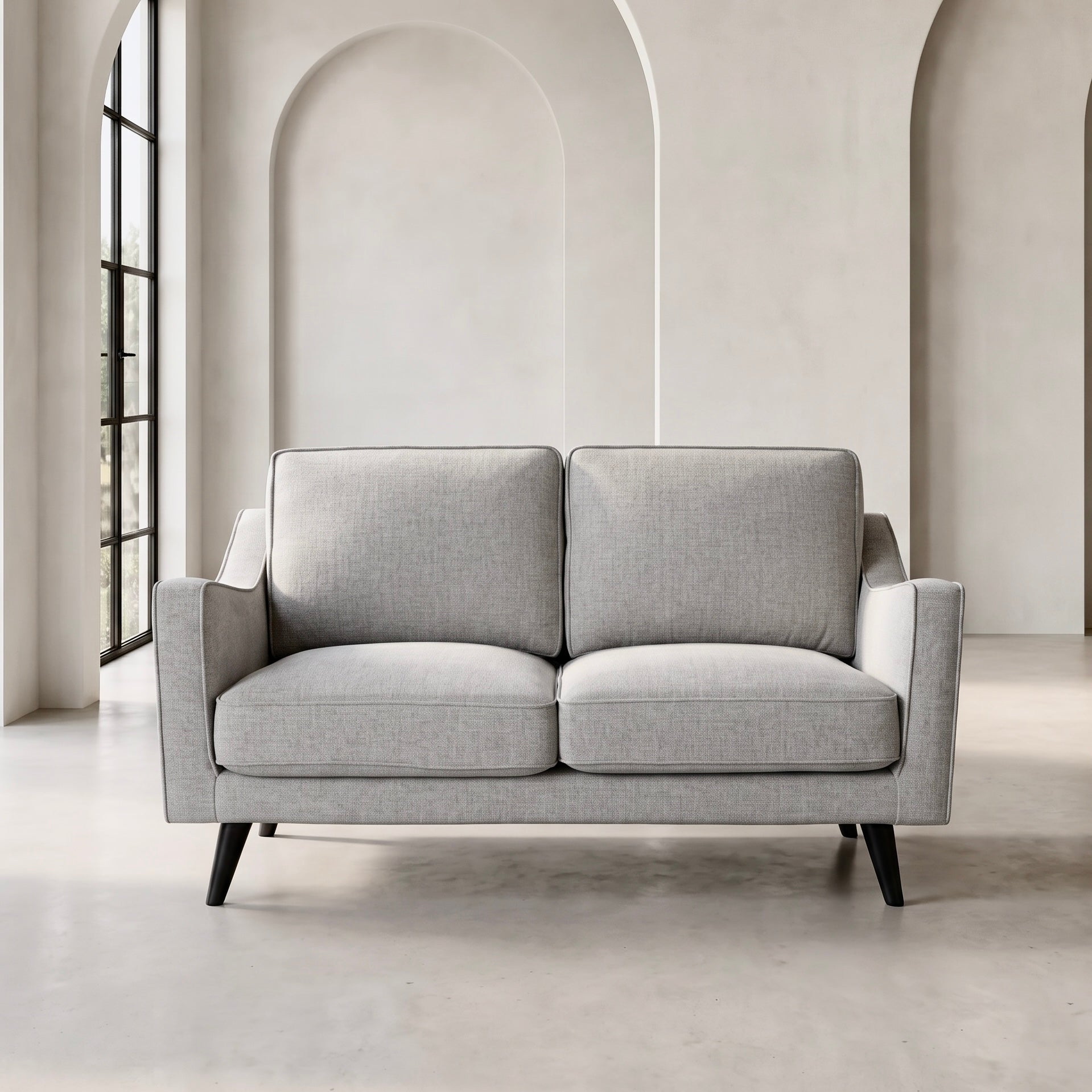 Daffy Sofa – Greige Linen | 2 Seater