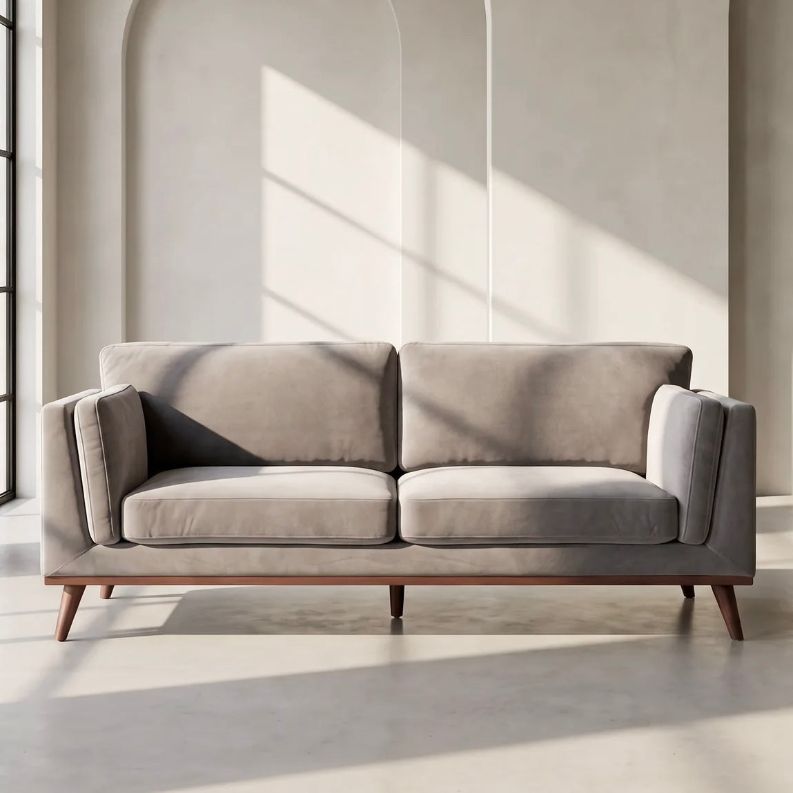 Mickey Sofa – Stone Grey | 3 Seater