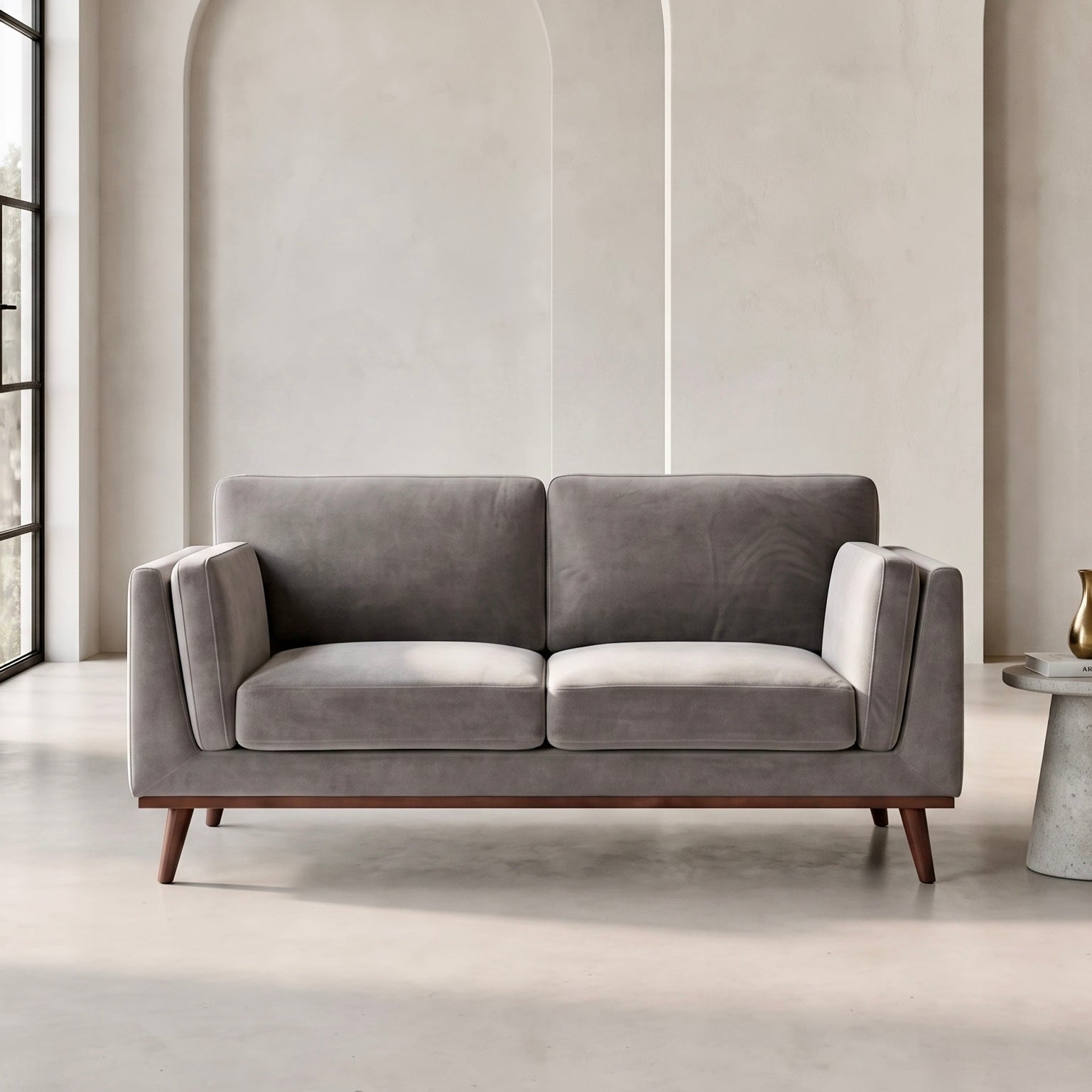 Mickey Sofa – Stone Grey | 2 Seater