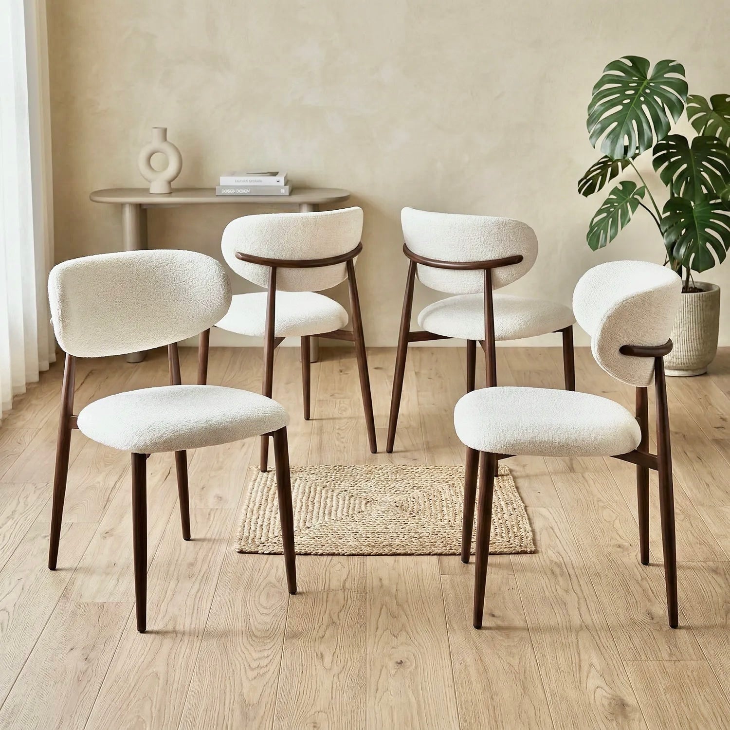 Almos Dining Chairs – Set of 4 | White
