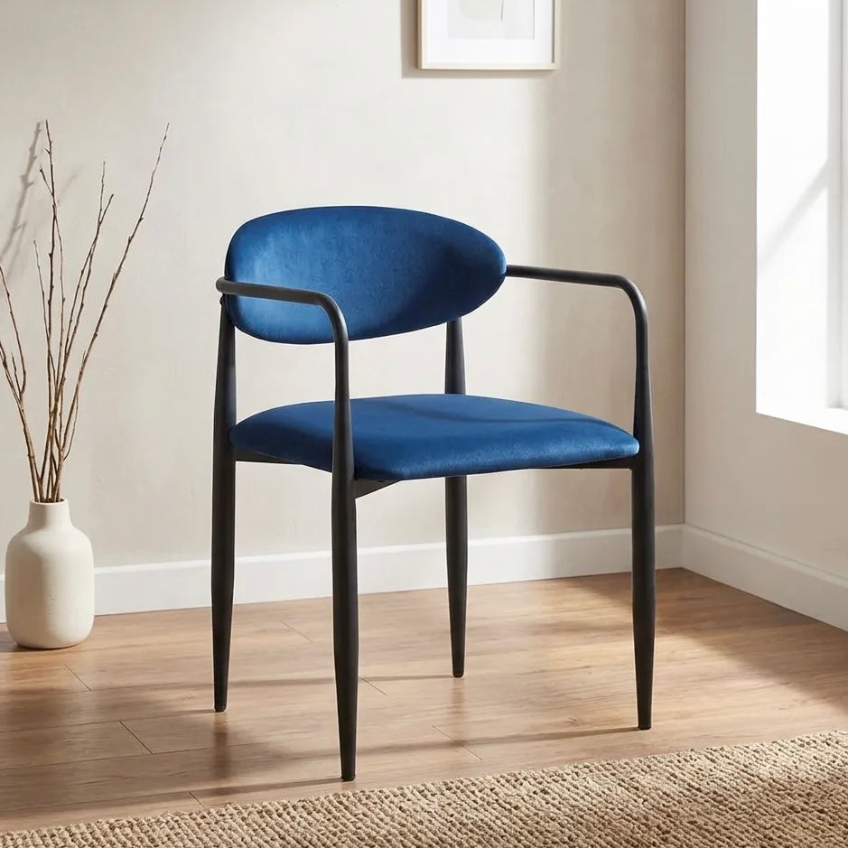Liam Dining Chairs – Set of 2 | Navy