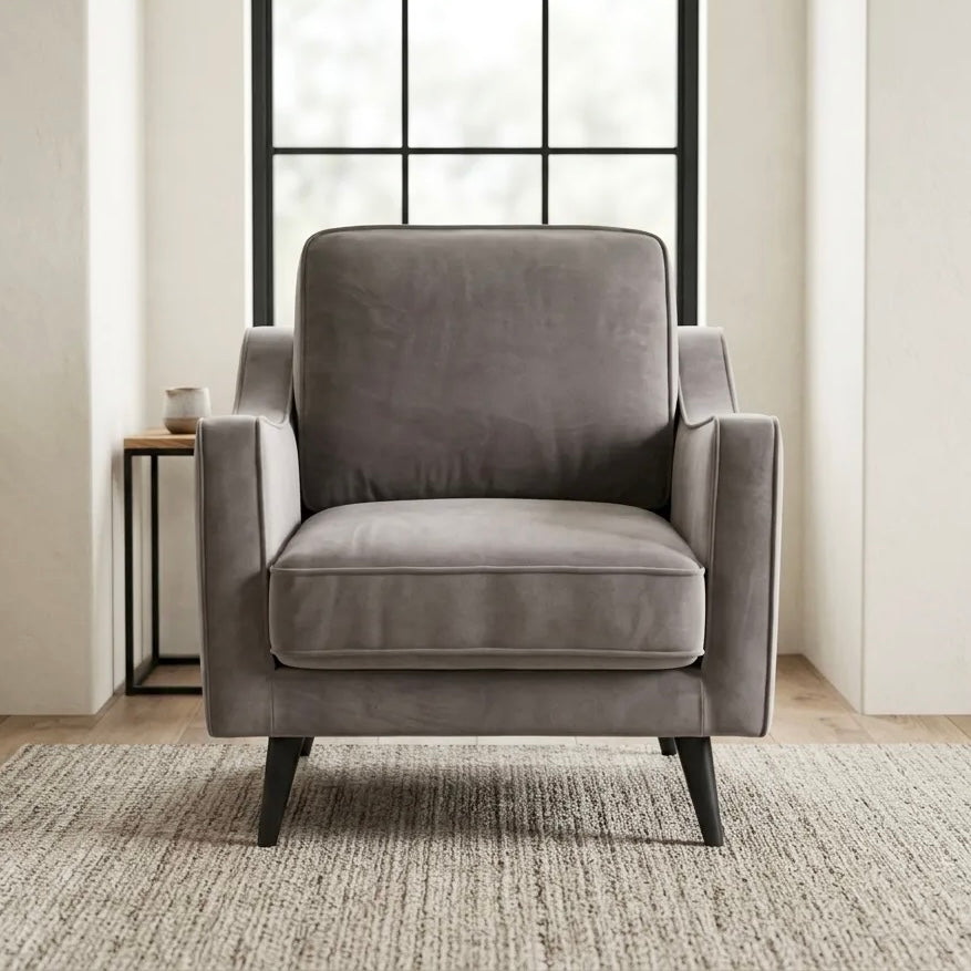 Daffy Armchair – Mink | Velvet
