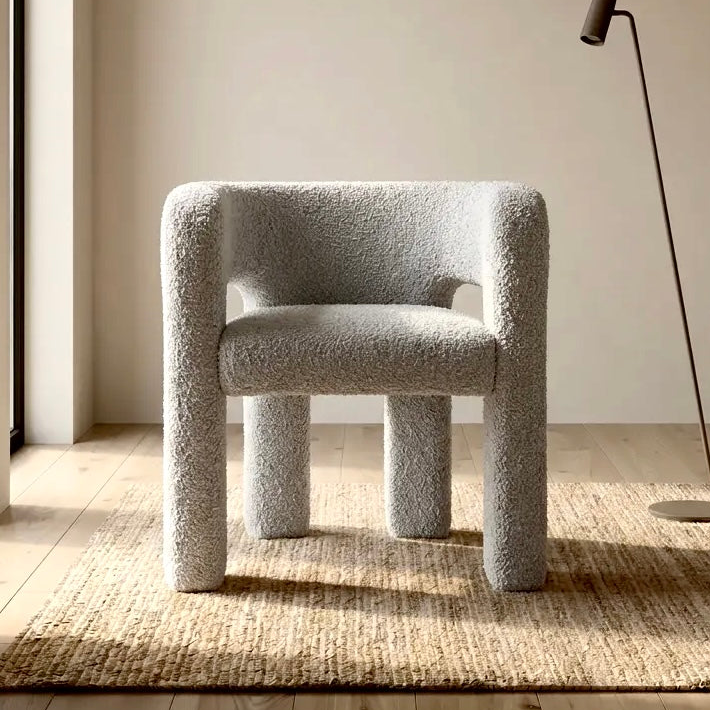 Crescent Chair – Dove | Boucle